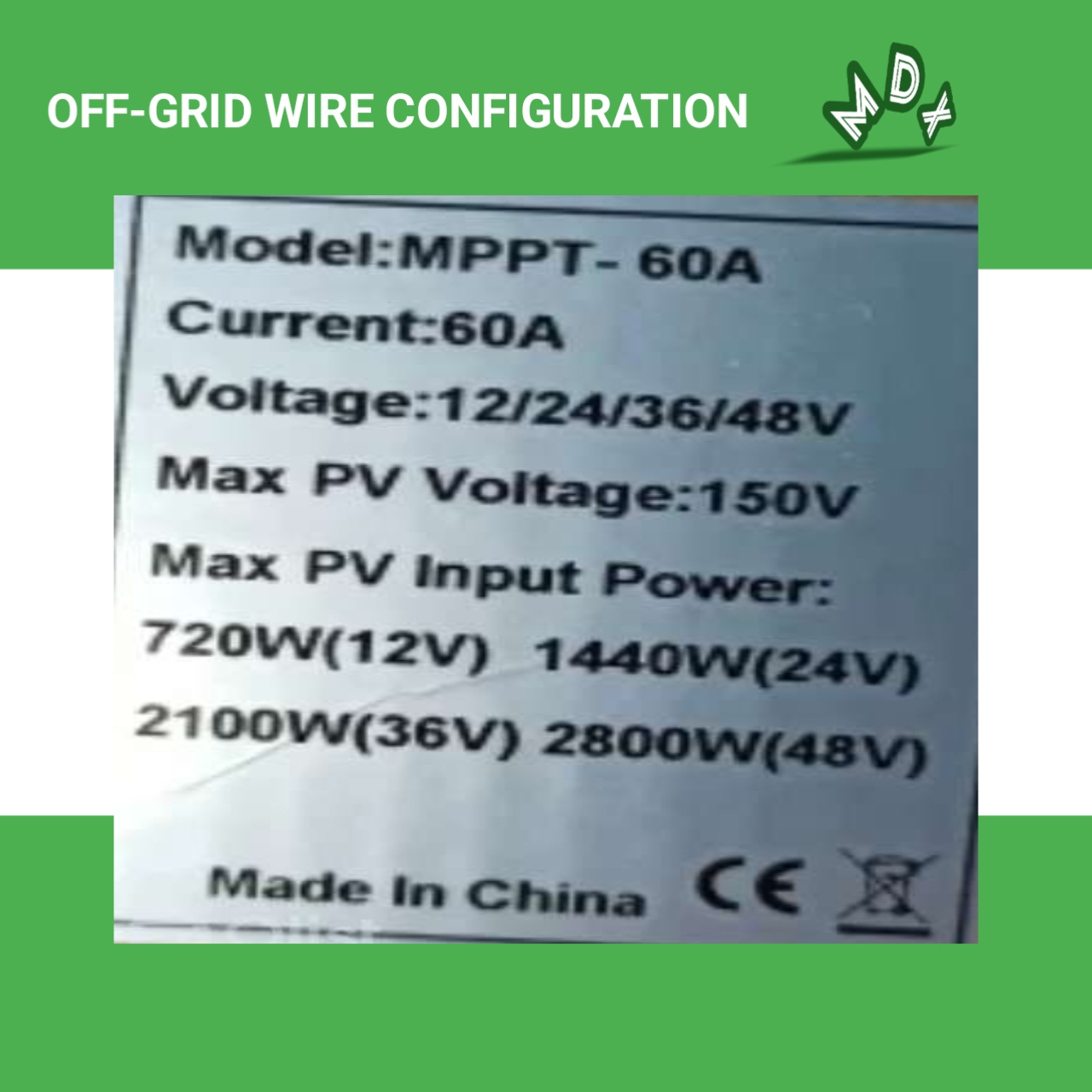 OFF-GRID WIRE CONFIGURATION 